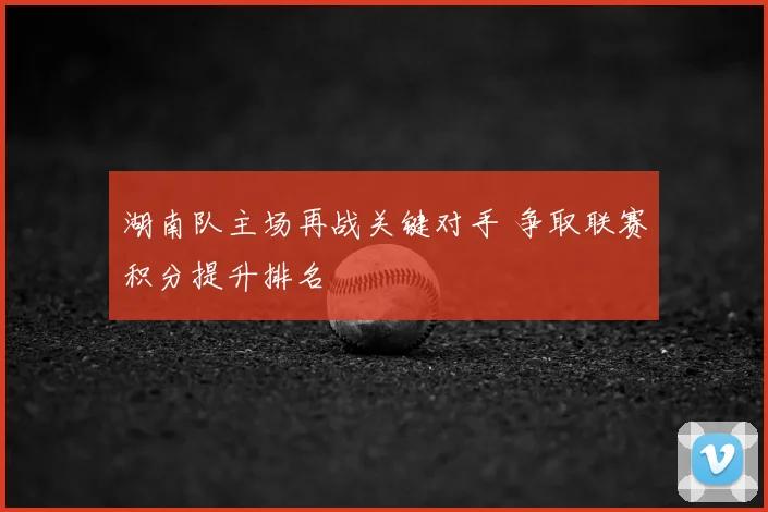湖南队主场再战关键对手 争取联赛积分提升排名
