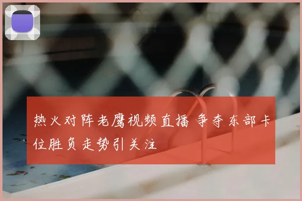 热火对阵老鹰视频直播 争夺东部卡位胜负走势引关注